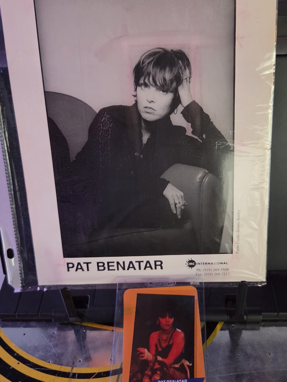 Pat Benatar Promotional Photo - Black & White & Card